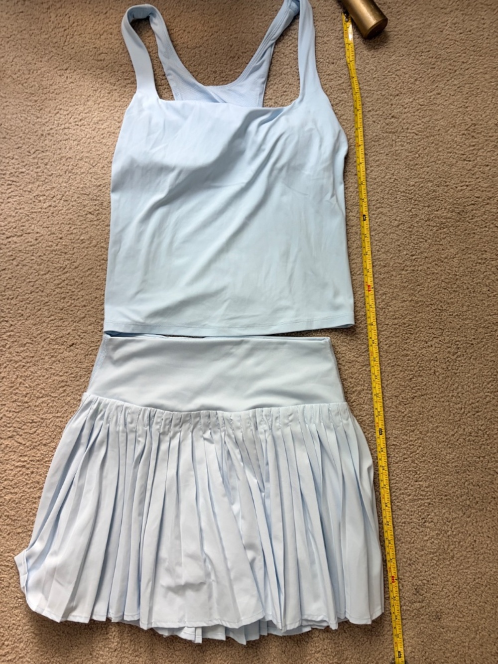 All In Motion Tennis Skort and T Back Top Set for Women - Size Small -Light Blue